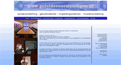 Desktop Screenshot of geluidsvoorzieningen.nl